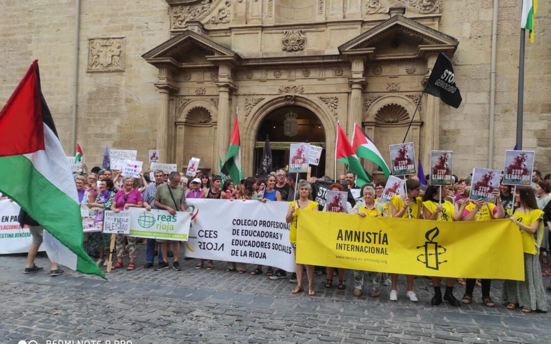 Concentración contra el Genocidio en Palestina