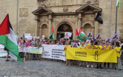 Concentración contra el Genocidio en Palestina