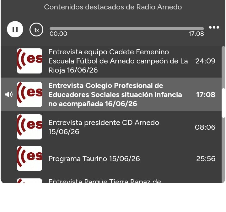 Entrevista radiofónica en Radio Arnedo.
